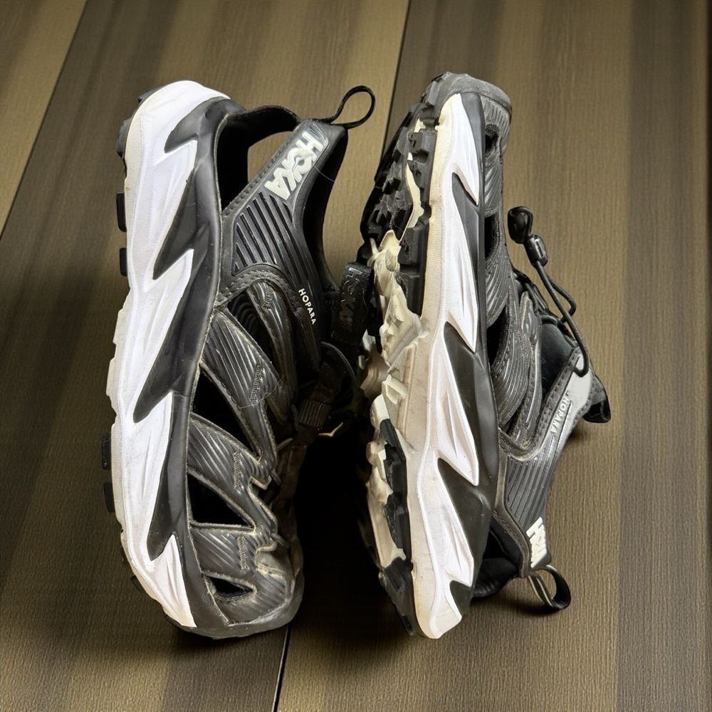 Hoka Hopara Black Water Sandals Shoes